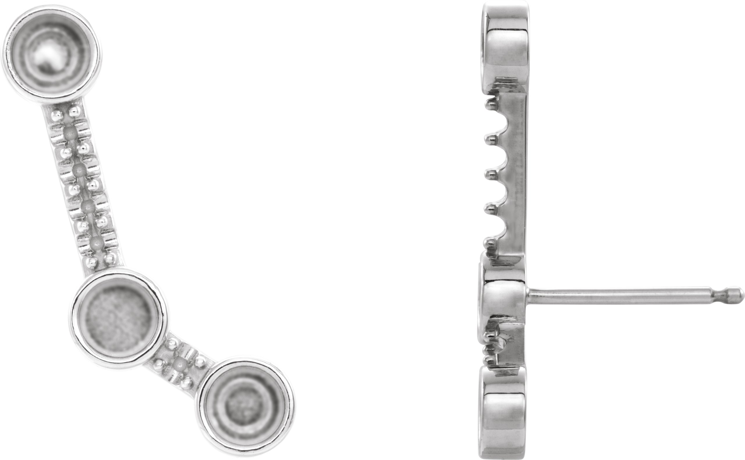 Scattered Cabochon Ear Climbers