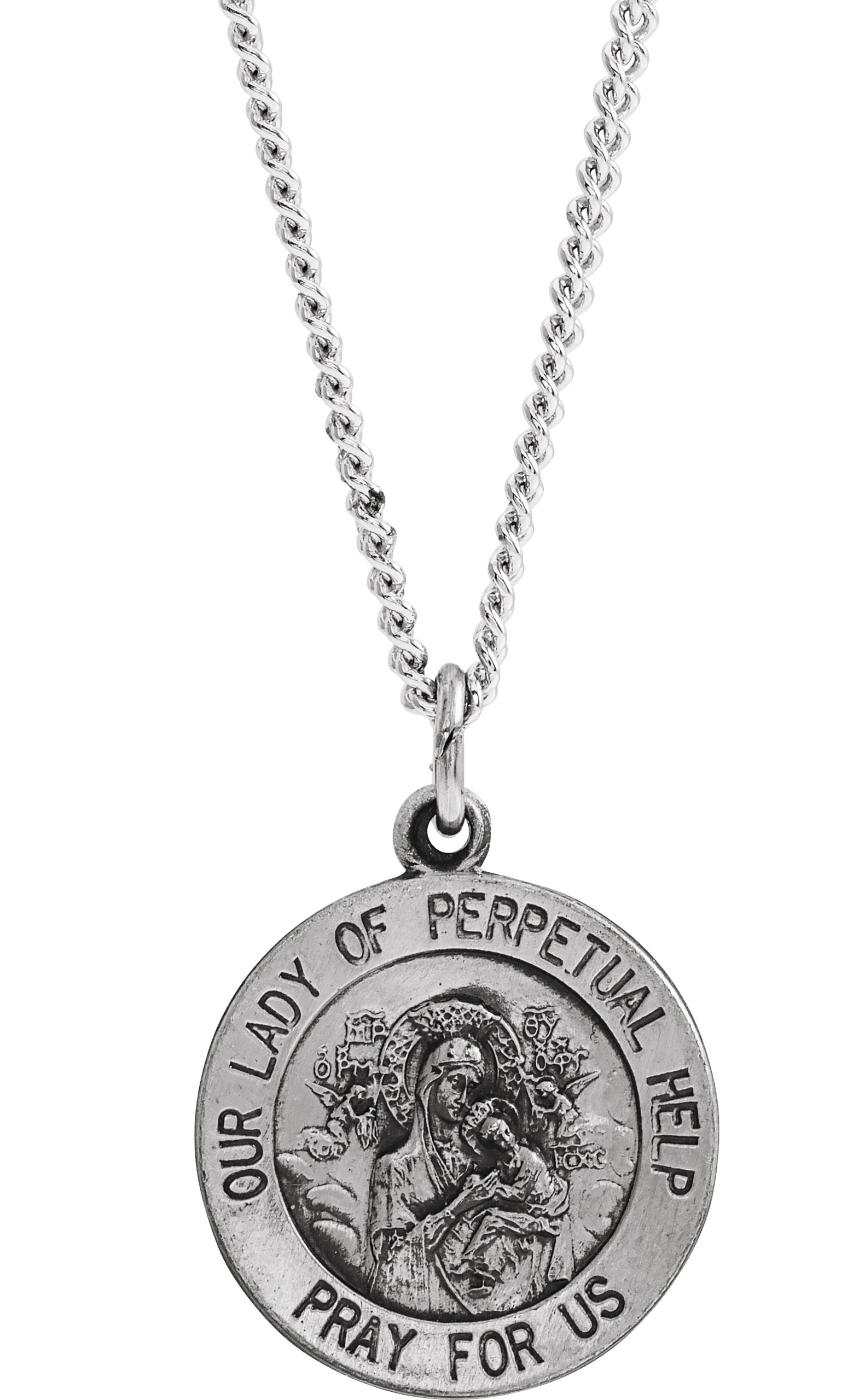 Our Lady of Perpetual Help Medal Necklace or Pendant