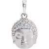 Platinum .125 CTW Diamond Buddha Pendant Ref. 16242746