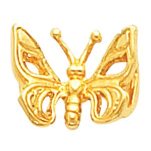 14K Yellow Butterfly Pendant