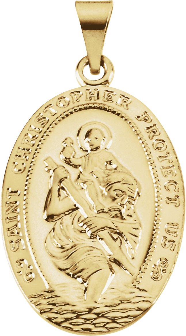 St. Christopher Medal 25 x 17.5mm Ref 629614