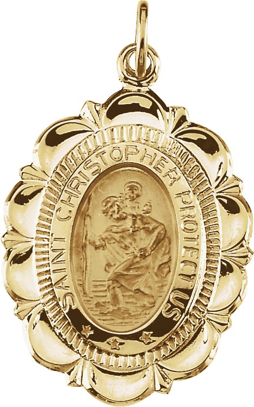 St. Christopher Medal 25 x 18mm Ref 991166