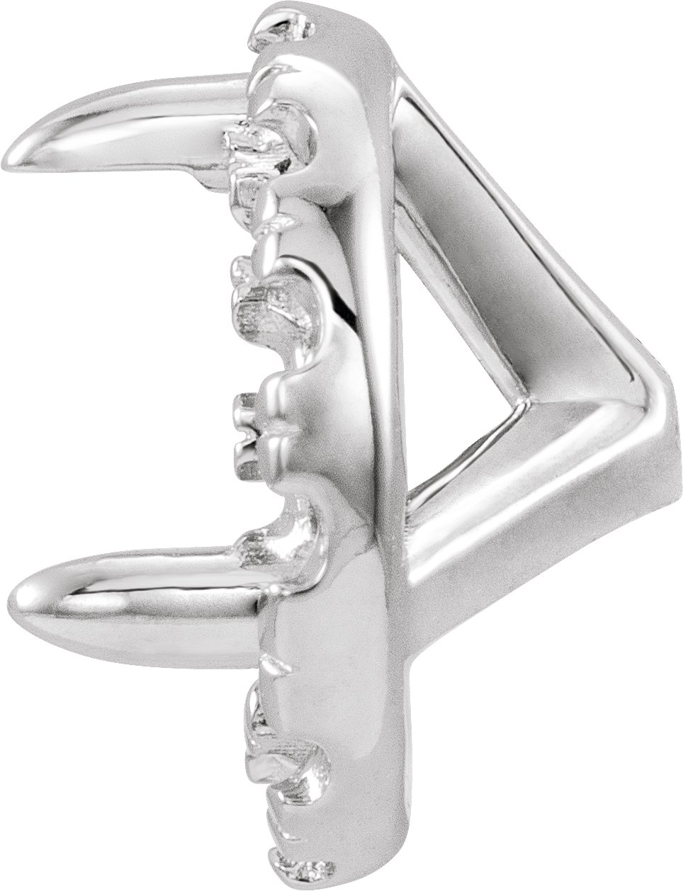 French-Set Cocktail-Style Halo-Style Earring Setting