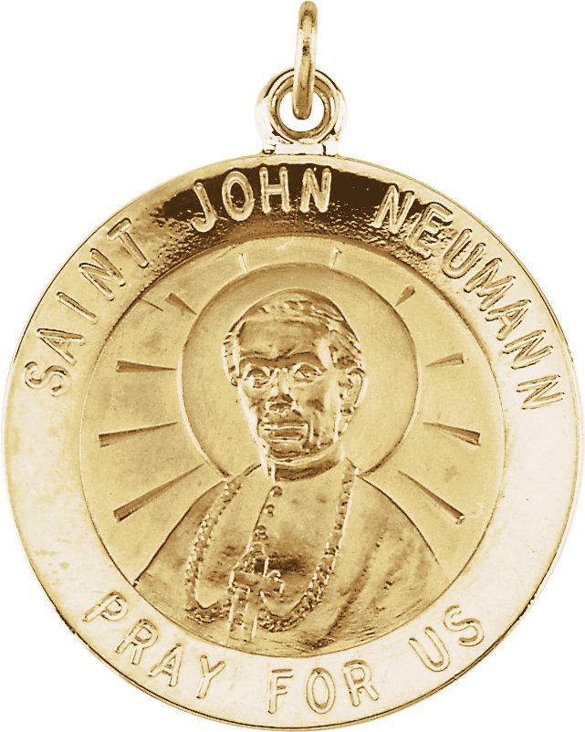 Round St. John Neumann Medal 15mm Ref 500396