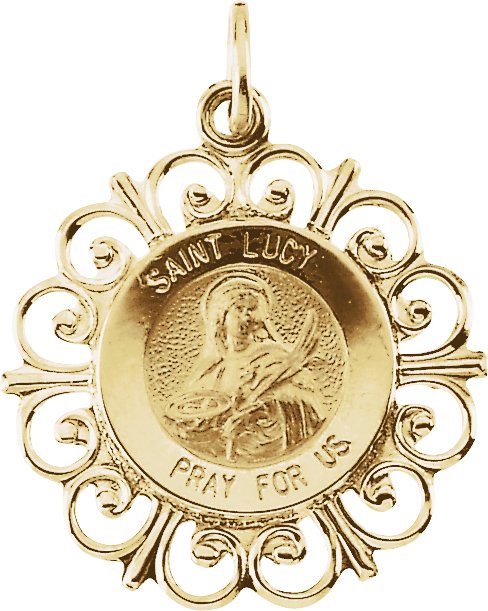 St. Lucy Medal 18.5mm Ref 243607