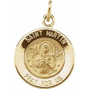 Round St. Martin de Porres Medal 15mm Ref 557721