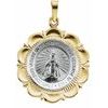 Two Tone Miraculous Medal 25 x 21mm Ref 752541