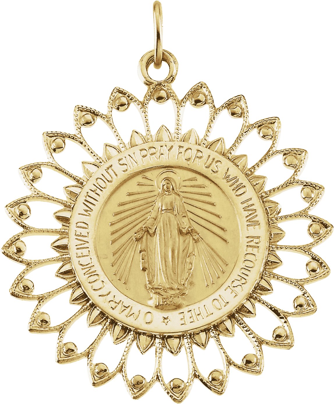 Round Miraculous Medal 33 x 30mm Ref 824721