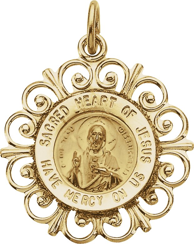 Sacred Heart of Jesus Medal 18.5mm Ref 714076