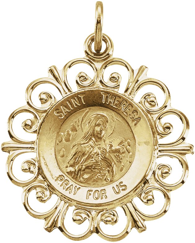 St. Theresa Medal 20 x 18.5mm Ref 254237
