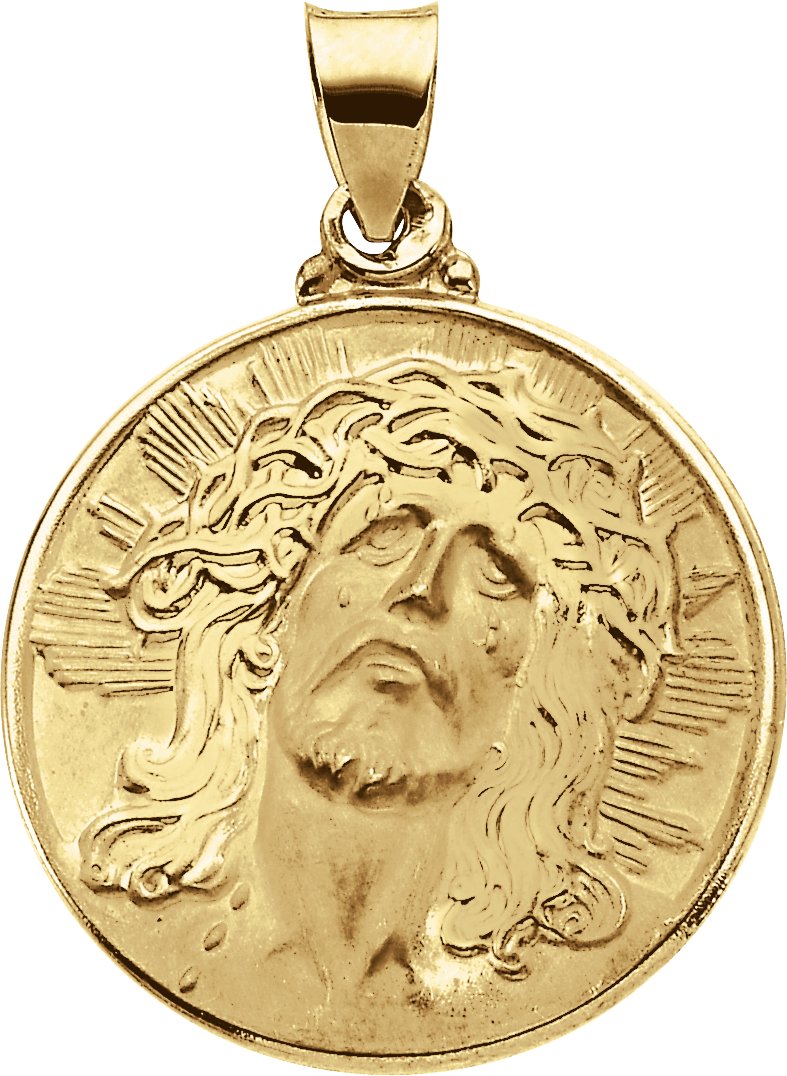 Hollow Face of Jesus (Ecce Homo) Pendant 23.25 x 23.5mm Ref 853682