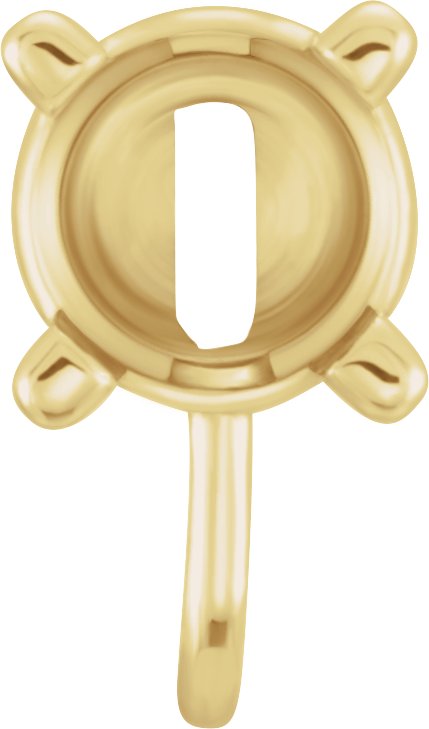 Round 4-Prong Earring Setting