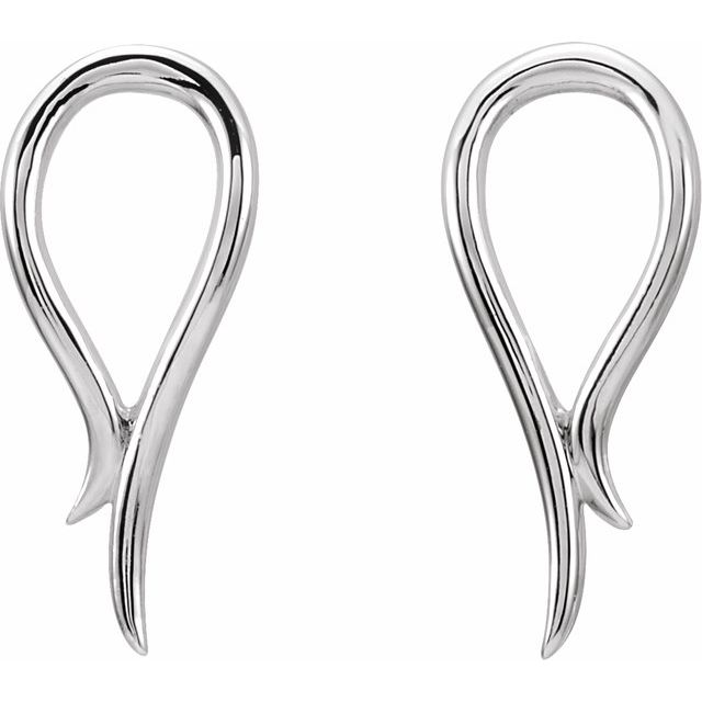Sterling Silver Freeform Earrings