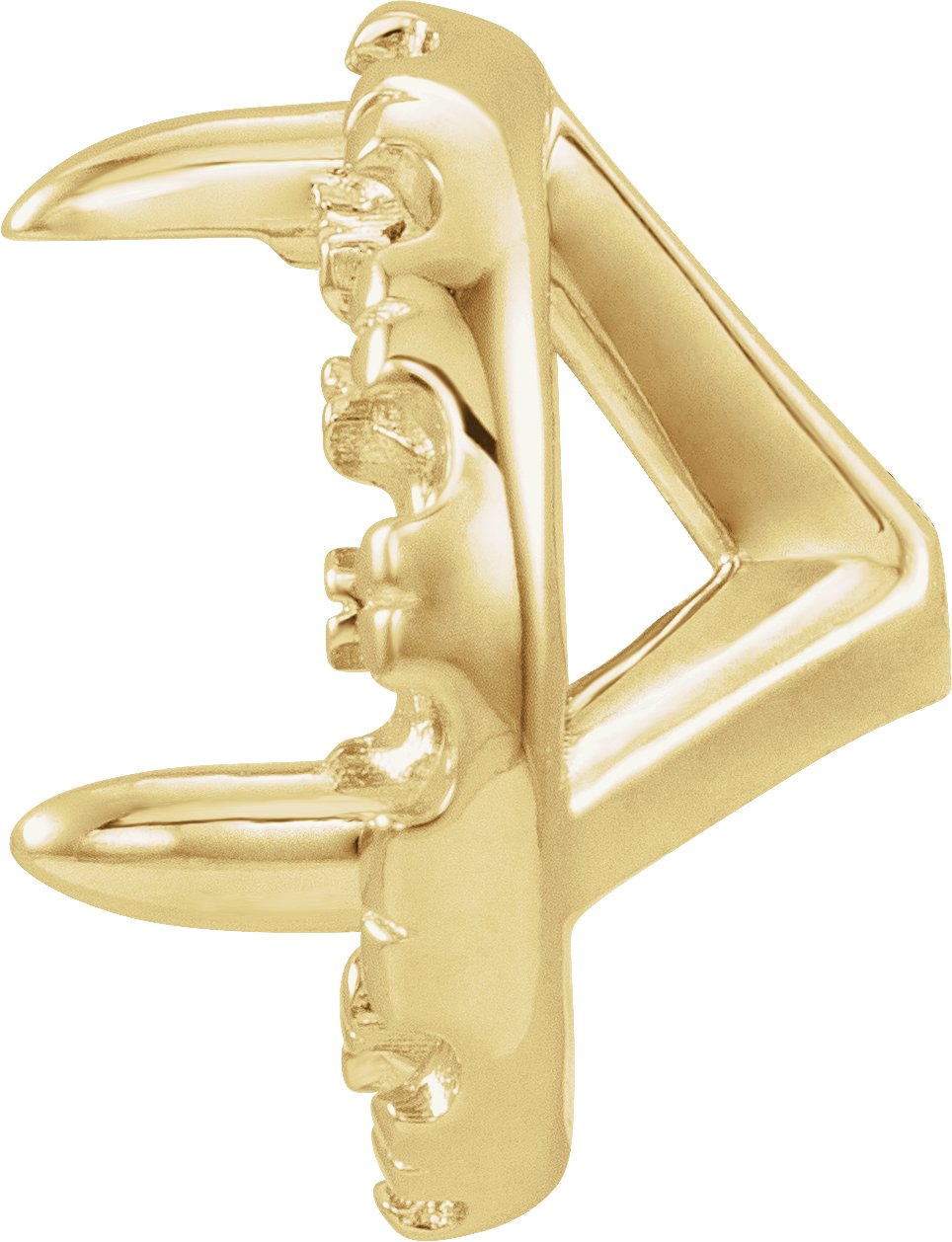 French-Set Cocktail-Style Halo-Style Earring Setting