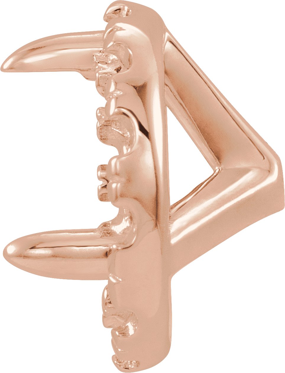 French-Set Cocktail-Style Halo-Style Earring Setting