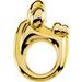 14K Yellow 20.25x14 mm Mother and Child® Slide Pendant