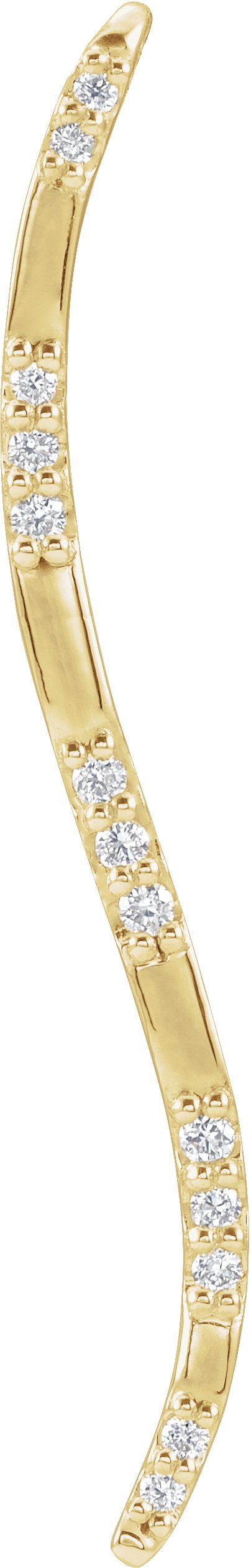 14K Yellow .06 CTW Natural Diamond Bar Pendant