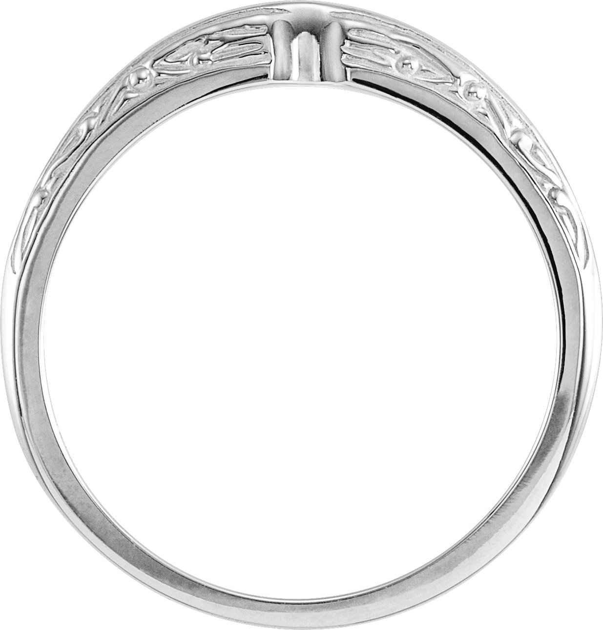 14K White Band-3