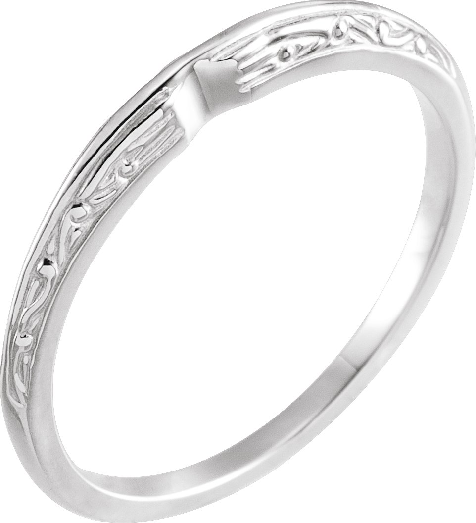 14K White Band-2