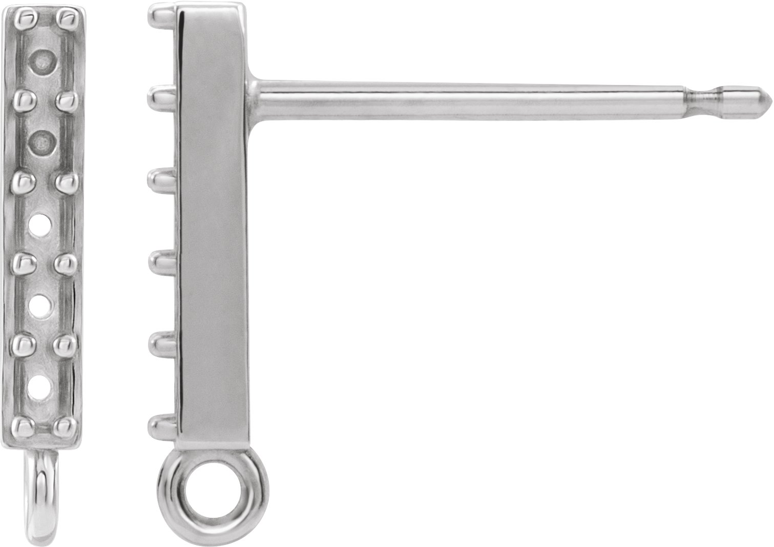 Accented Bar Earring Top