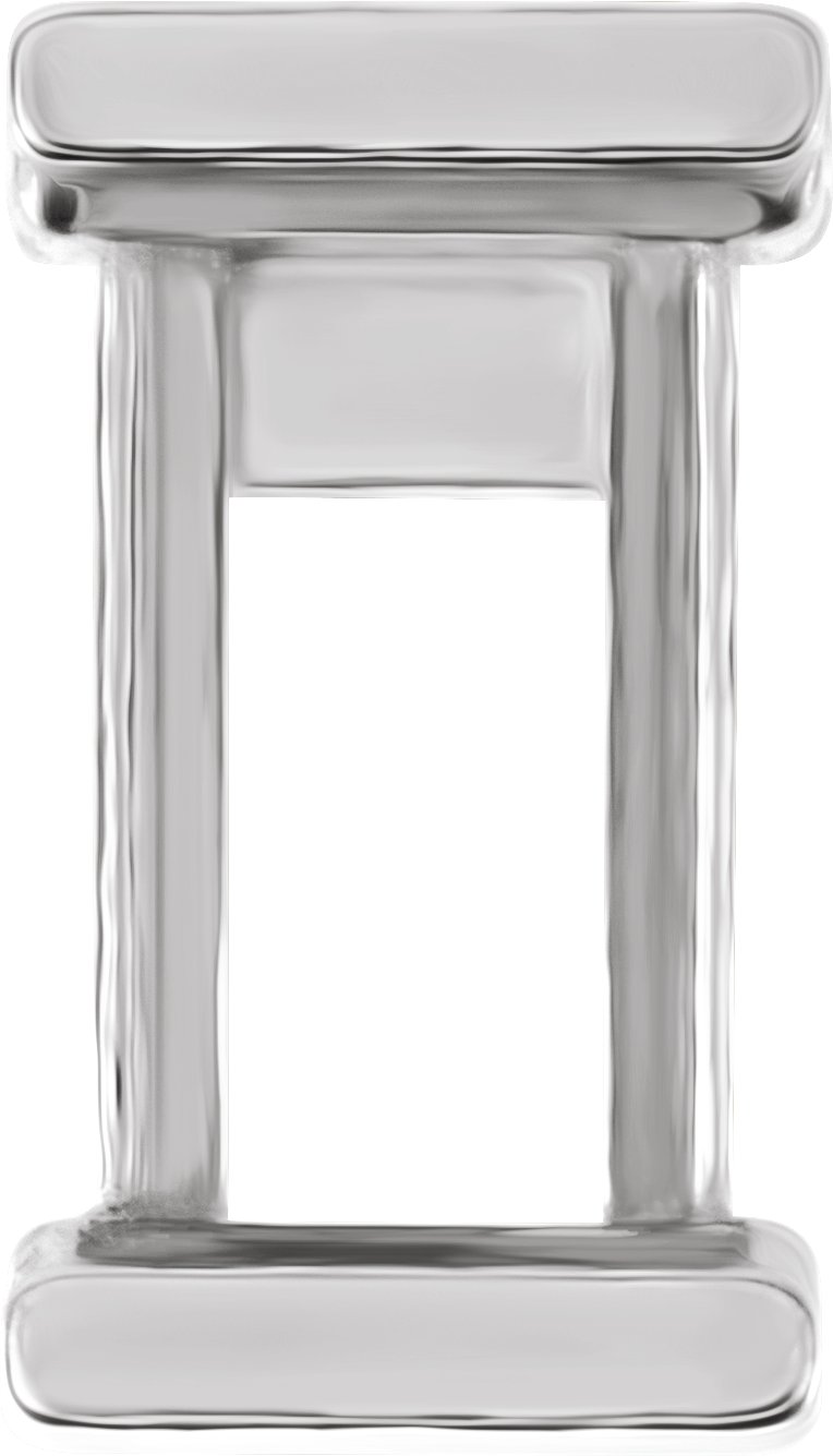Emerald Channel-Set Earring Setting