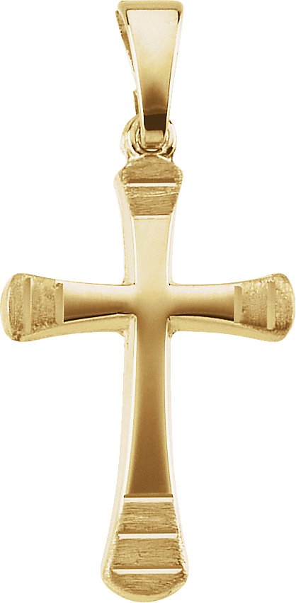 Hollow Cross Pendant 24 x 16mm Ref 112056