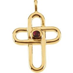 Color Fashion Cross Pendant Mounting for Round Center