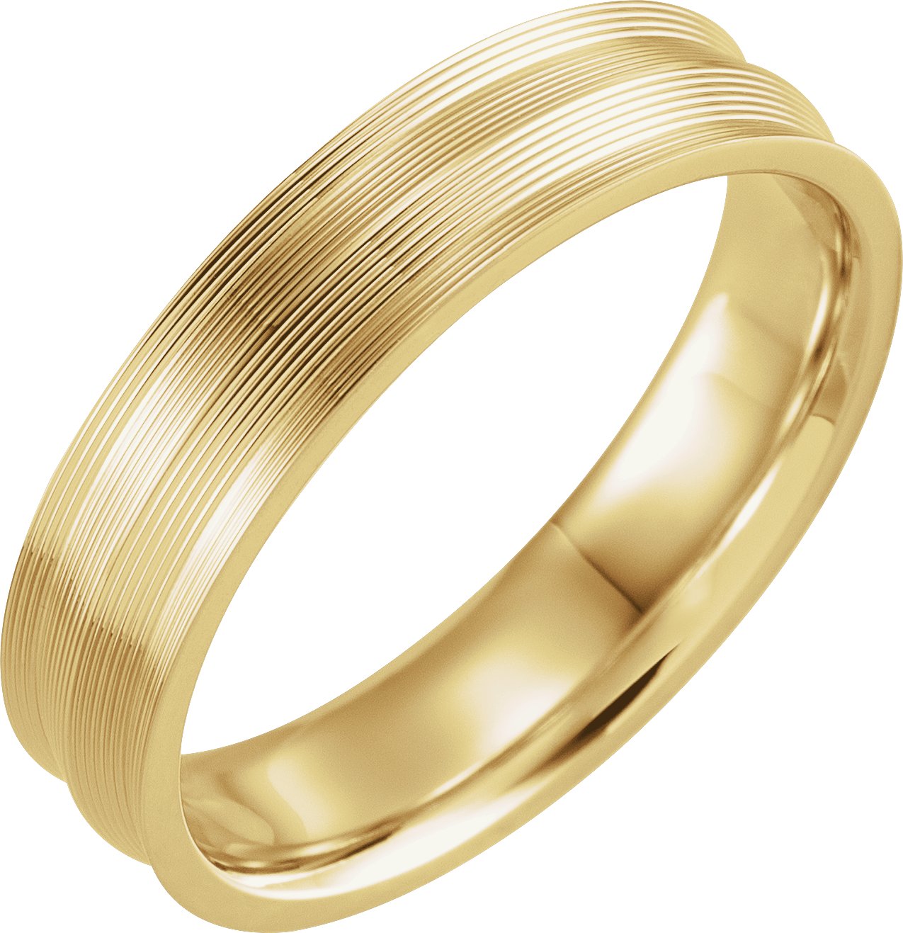 18K Yellow 5 mm Grooved Band Size 20 Ref 16149383