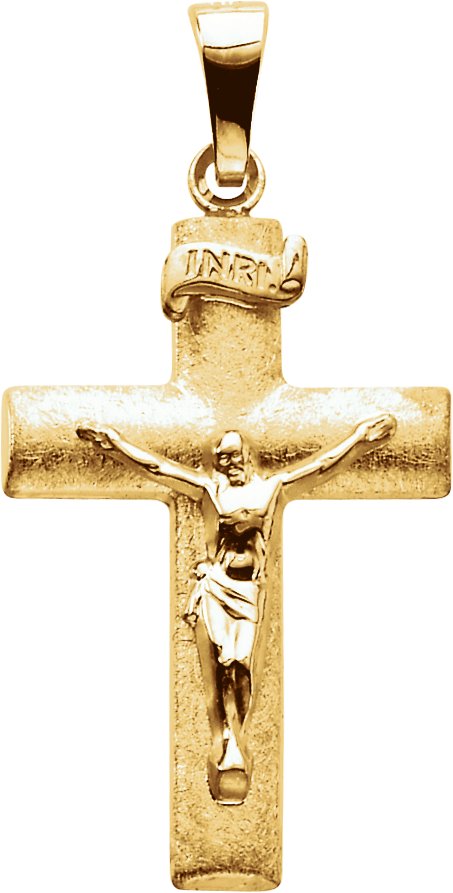 Hollow Crucifix Pendant 24 x 16mm Ref 881833