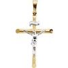 14KTT 26 x 19mm Crucifix Pendant Ref 977240