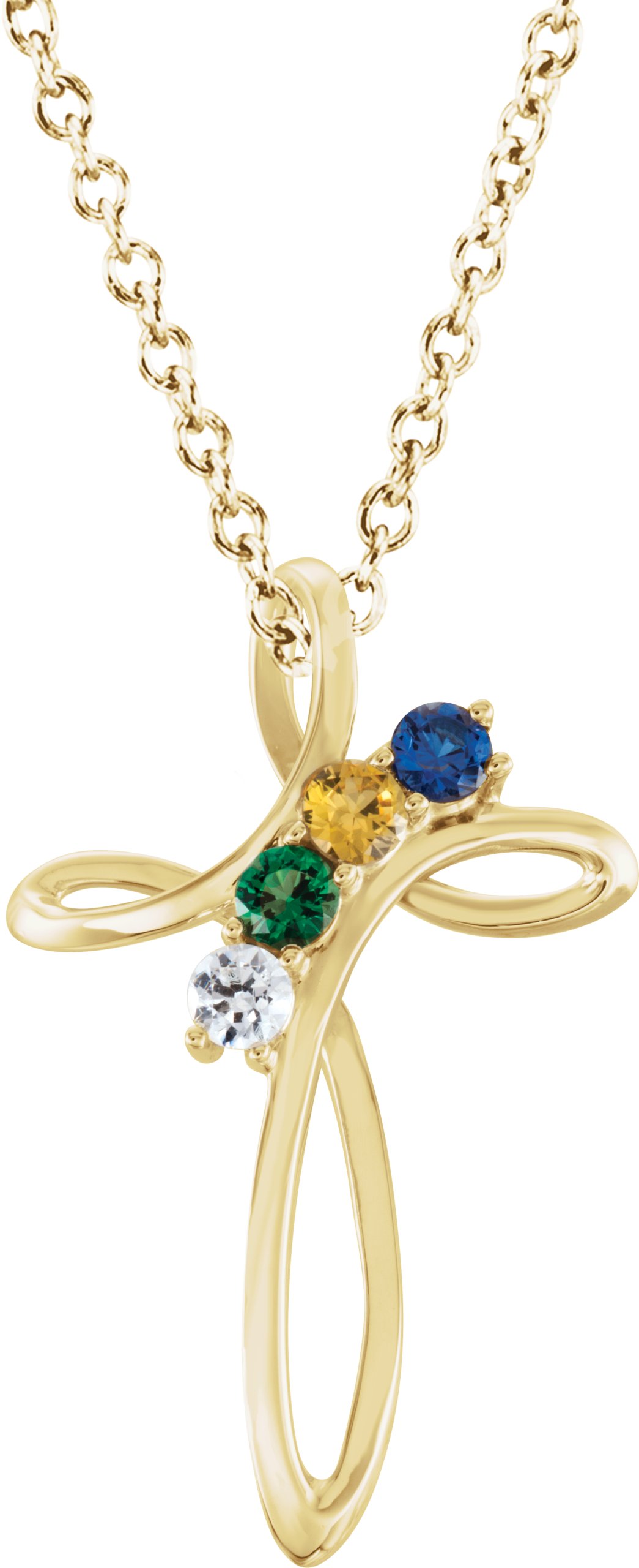 Family Cross Necklace or Pendant