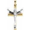 Two Tone Risen Christ Crucifix Pendant 24.75 x 17mm Ref 608605