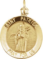 Round St. Patrick Medal 15mm Ref 796931