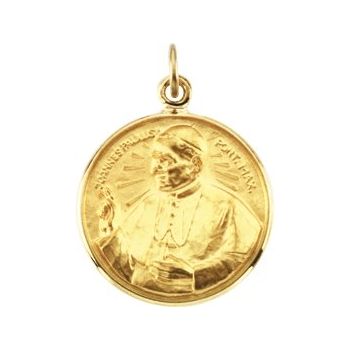 Round Pope John Paul II Medal 15mm Ref 616881