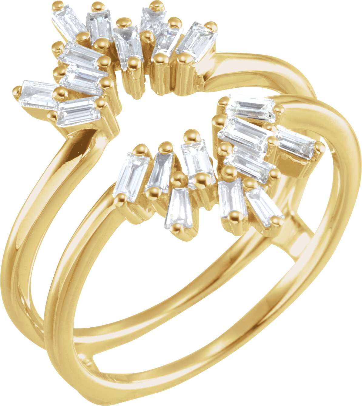 14K Yellow .50 CTW Diamond Ring Guard Ref 15581009