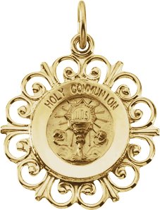 Holy Communion Medal 20 x 18.5mm Ref 626087