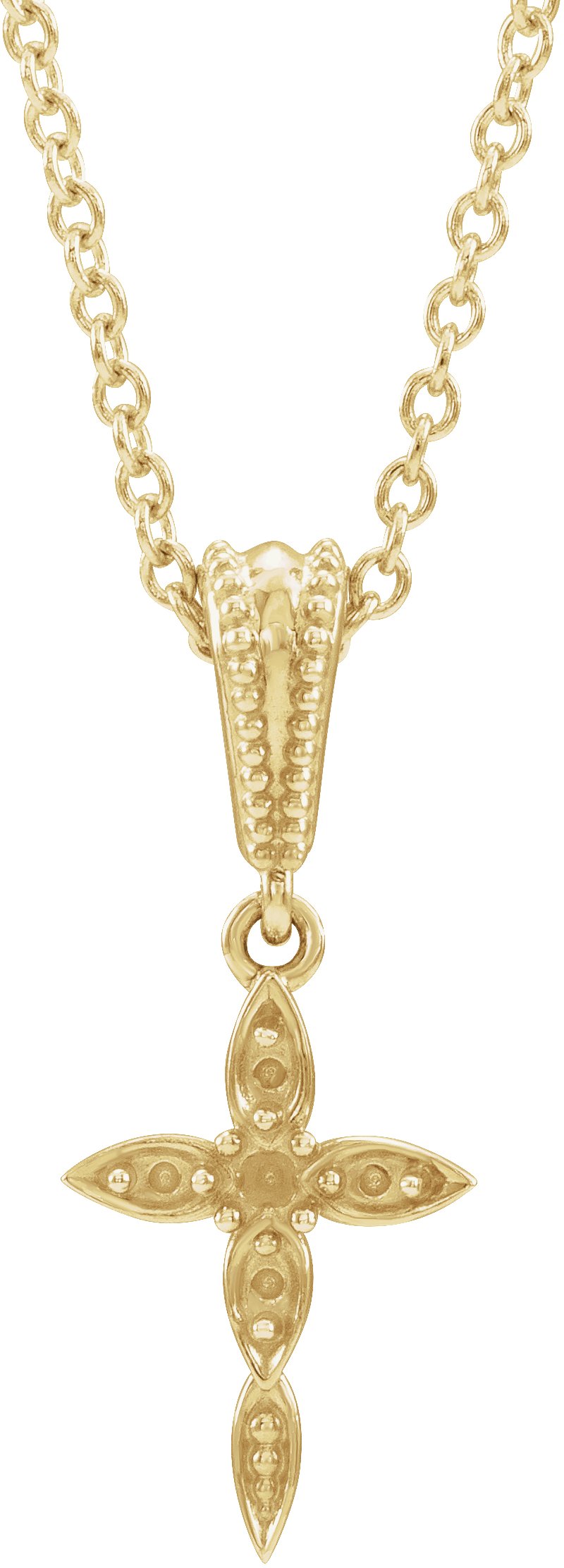 Vintage-Inspired Cross Necklace or Pendant