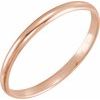 14K Rose 1.6 mm Youth Band Size 3