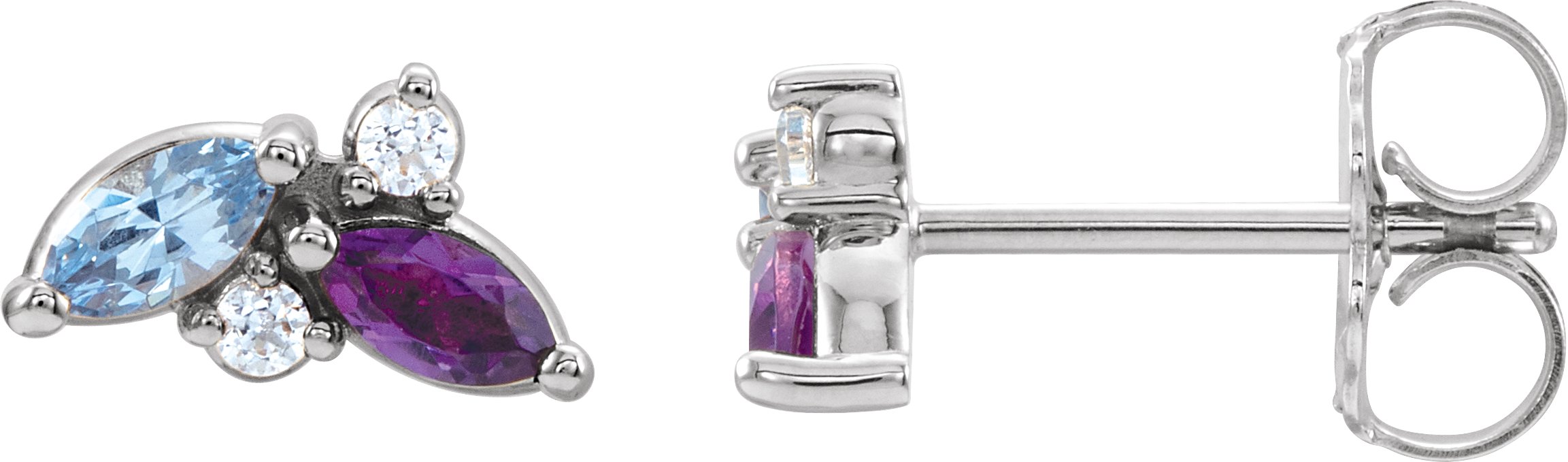 Family Floral Ear Climbers