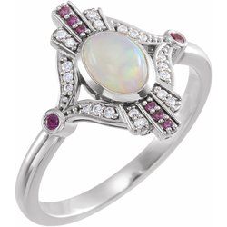 Accented Multi-Stone Ring
