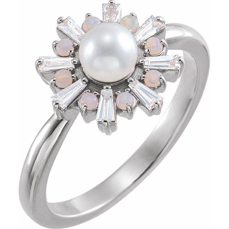 Accented Pearl Ring