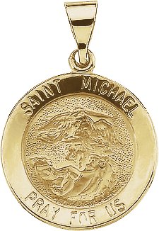 Hollow Round St. Michael Medal 22.25mm Ref 668735
