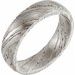 Damascus Steel 6 mm Flat  Patterned Band Size 10