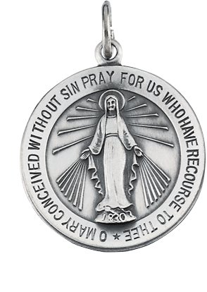 Miraculous Medal Necklace or Pendant