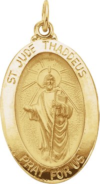 St. Jude Thaddeus Medal Necklace or Pendant