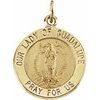 Round Our Lady of Guadalupe Medal 15mm Ref 416890