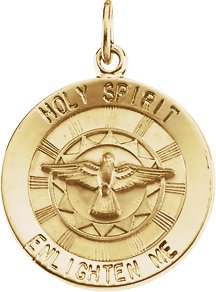 Round Holy Spirit Medal 18mm Ref 192745
