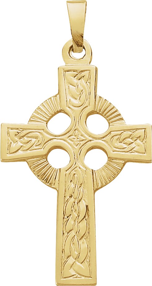 Celtic-Inspired Cross Pendant