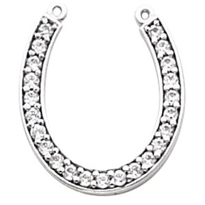 Accented Horseshoe Necklace Center