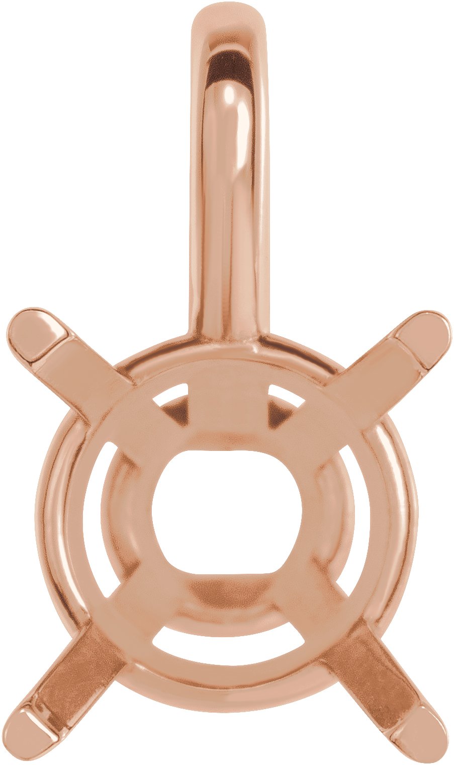 Round 4-Prong Basket Pendant